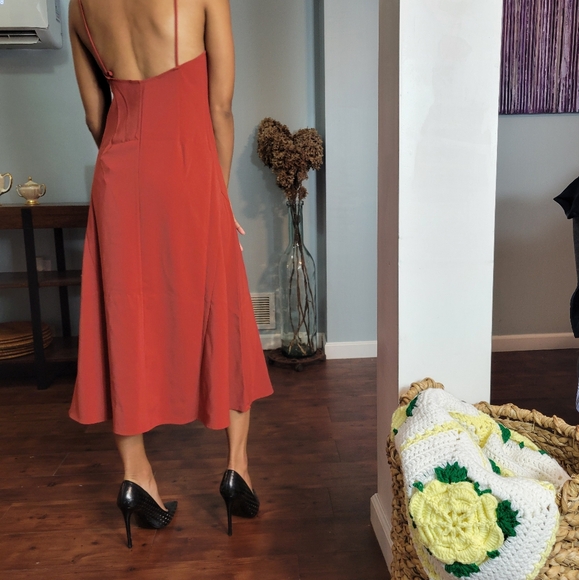 Thakoon Rust Slip Dress - Picture 7 of 16